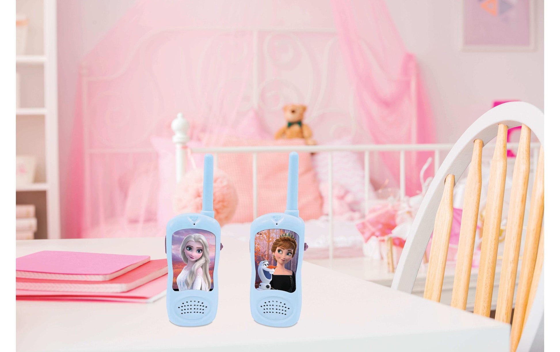 Lexibook Walkie-Talkie RPTW12FZ – Disney Frozen – ca. 12 cm – ab 5 J. – blau/violett