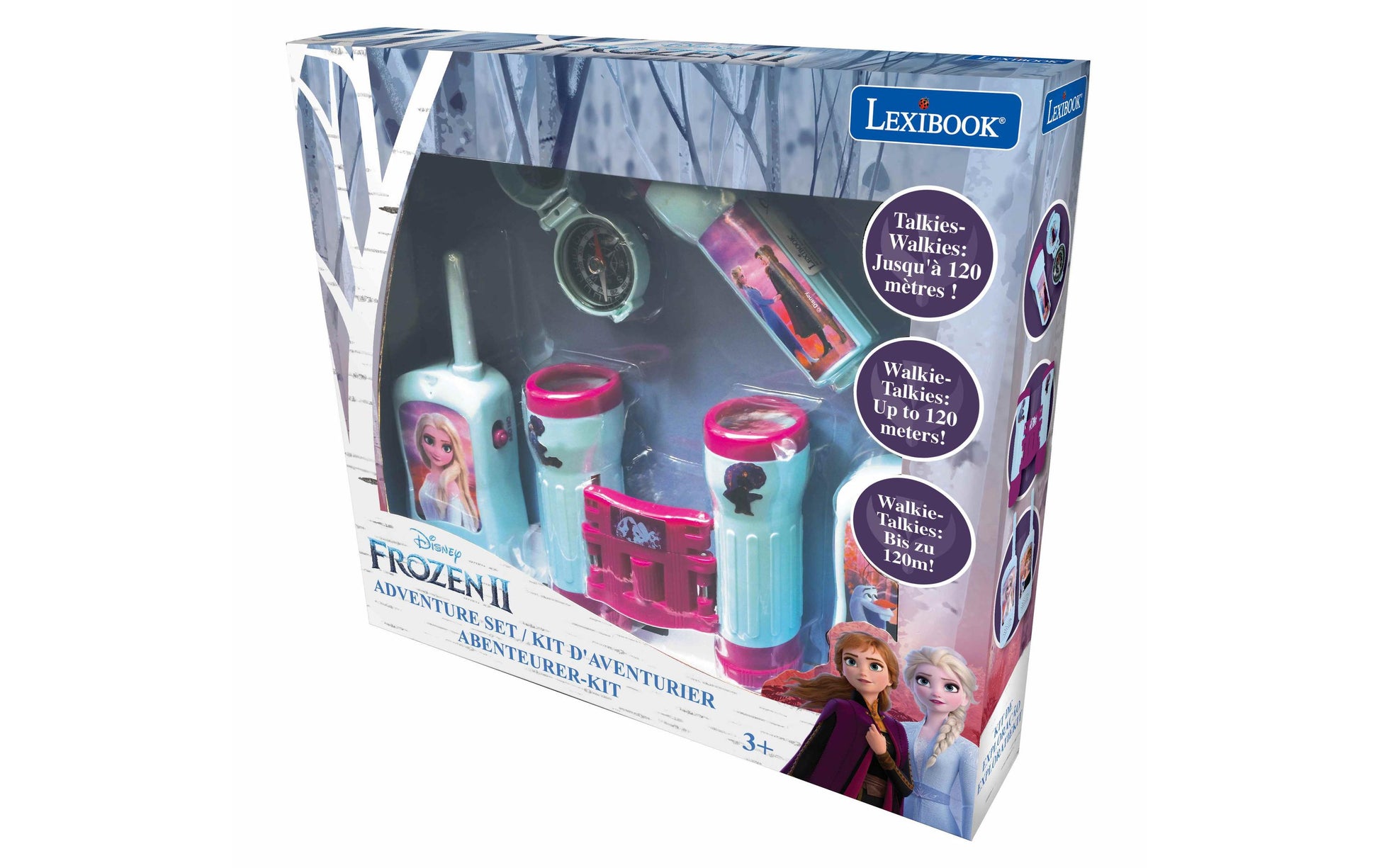 Lexibook Walkie-Talkie RPTW12FZ – Disney Frozen – ca. 12 cm – ab 5 J. – blau/violett