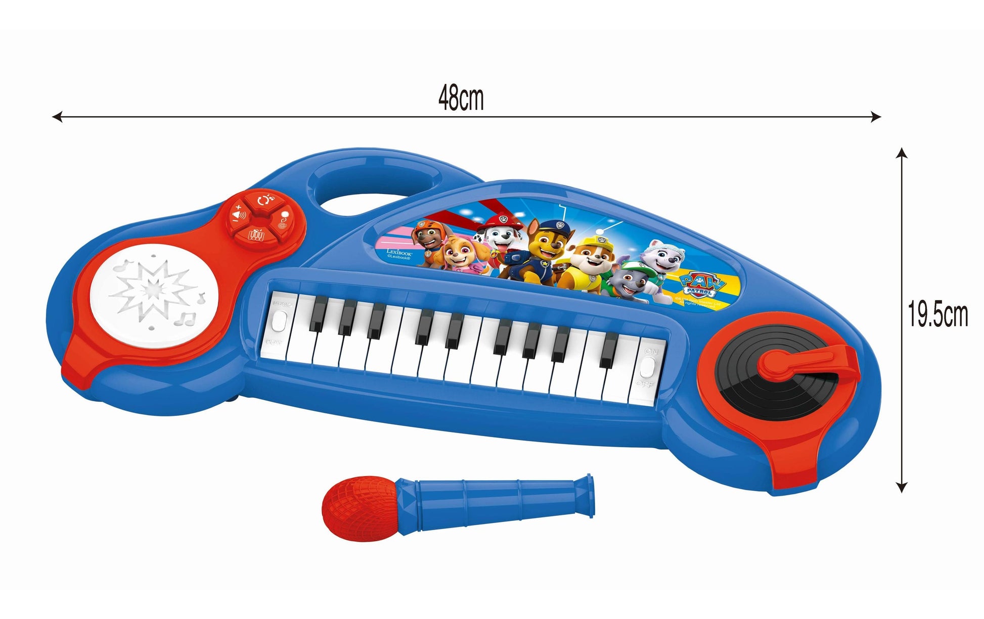 Lexibook PAW Patrol Keyboard – Klavier, 4 Modi, Lichteffekte – ab 3 Jahren – mehrfarbig