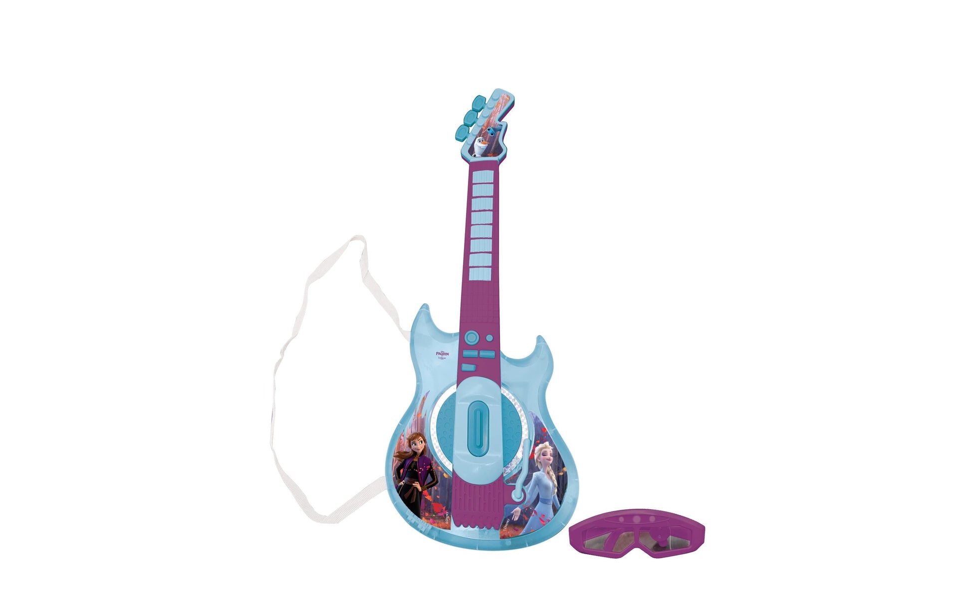 Lexibook K260FZ Gitarre – Disney Frozen – 6 Tasten, 6 Lieder, 2 Modi, Lichteffekte – ab 3 Jahren
