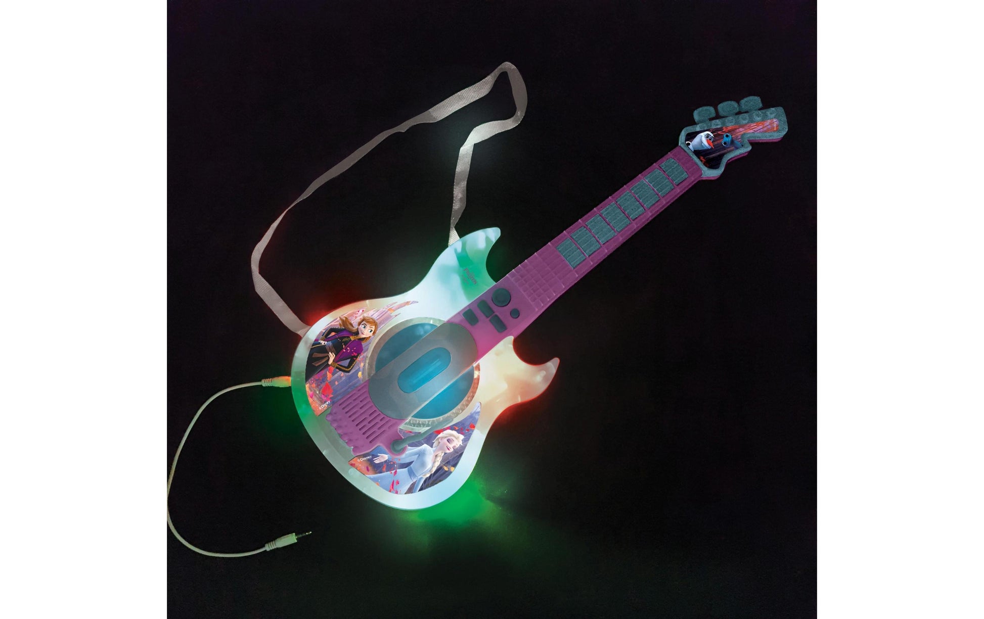 Lexibook K260FZ Gitarre – Disney Frozen – 6 Tasten, 6 Lieder, 2 Modi, Lichteffekte – ab 3 Jahren