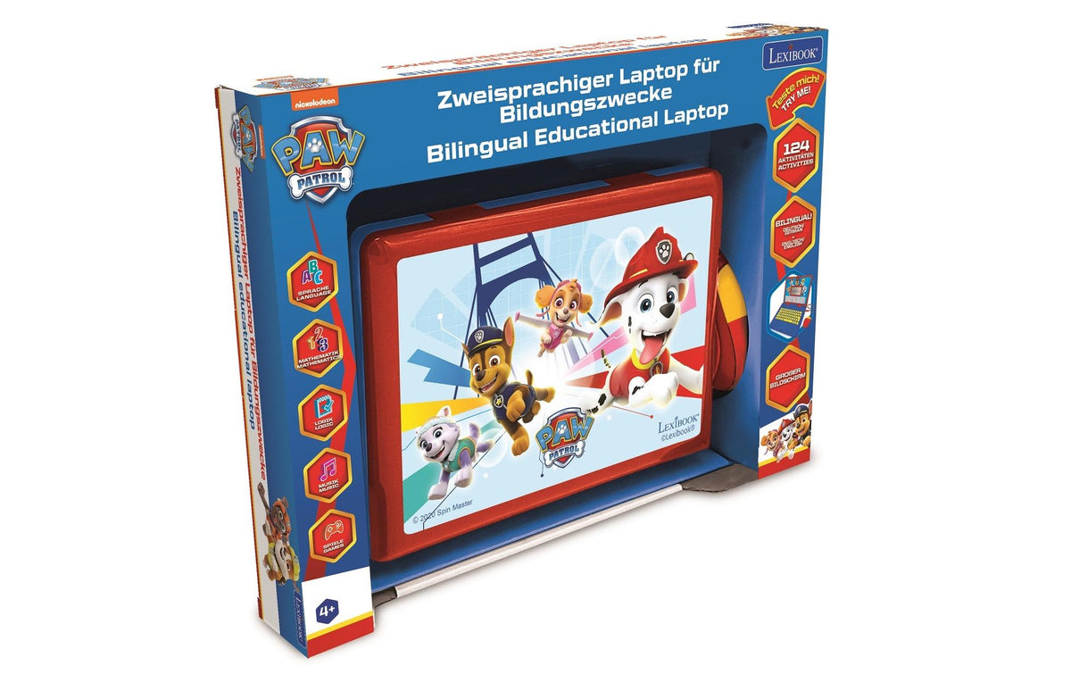 Lexibook Kinder-Laptop – Paw Patrol, pädagogisch, 1 Spieler, ab 3 Jahren, Deutsch, Englisch