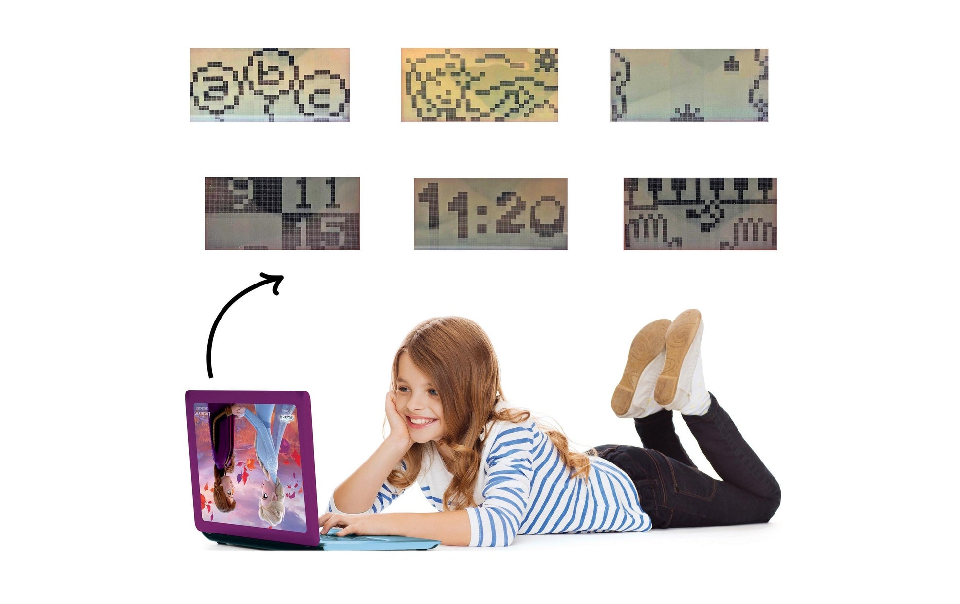 Lexibook JC598FZI3 Kinder-Laptop – Disney Frozen – 124 Aktivitäten, DE/ENG – 24 × 3,6 × 18 cm – ab 4 J.