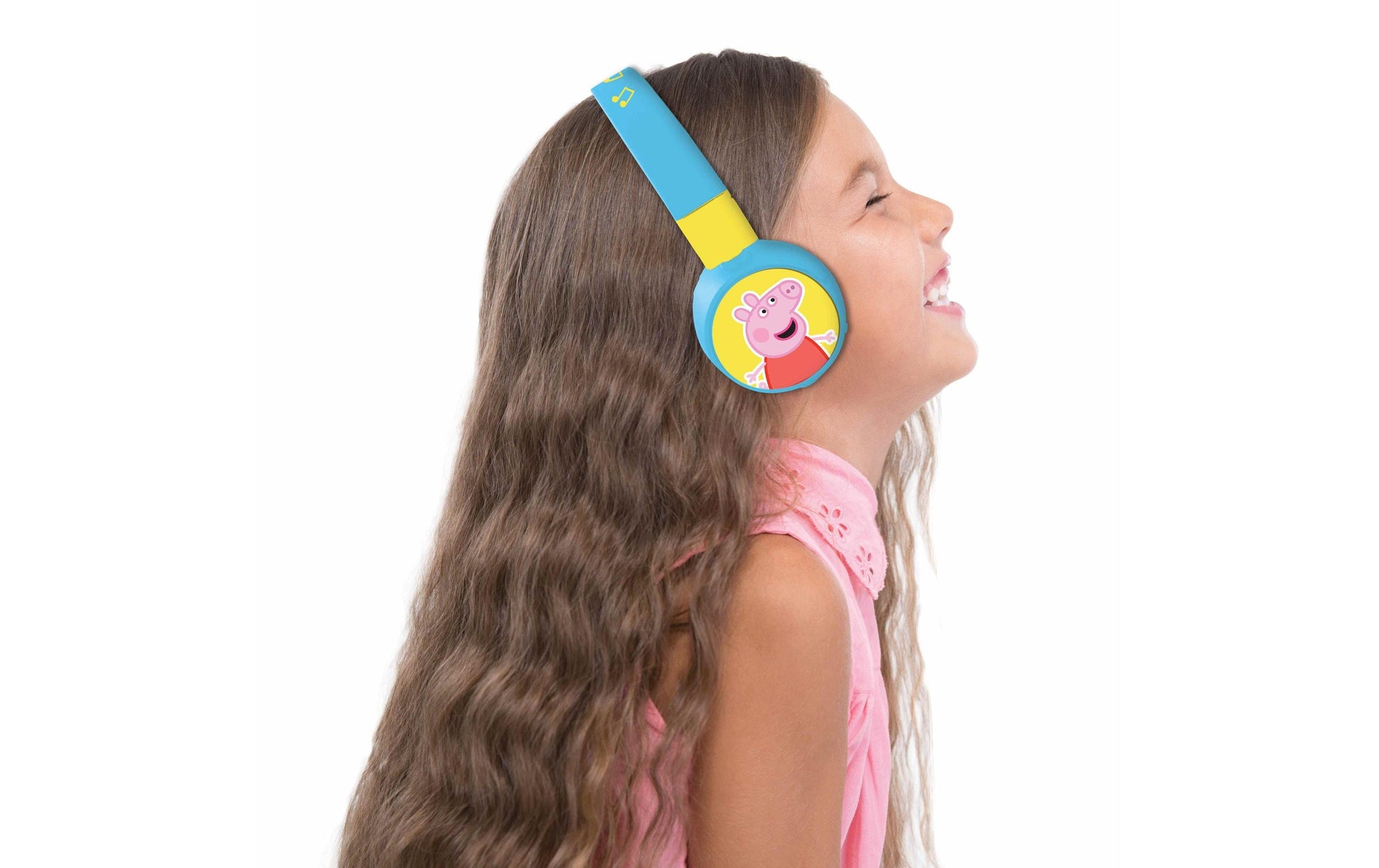 Lexibook Peppa Wuz HPBT010PP Kinderkopfhörer – On-Ear, Kabel + BT, 85 dB Lautstärke-Limit, Mehrfarbig