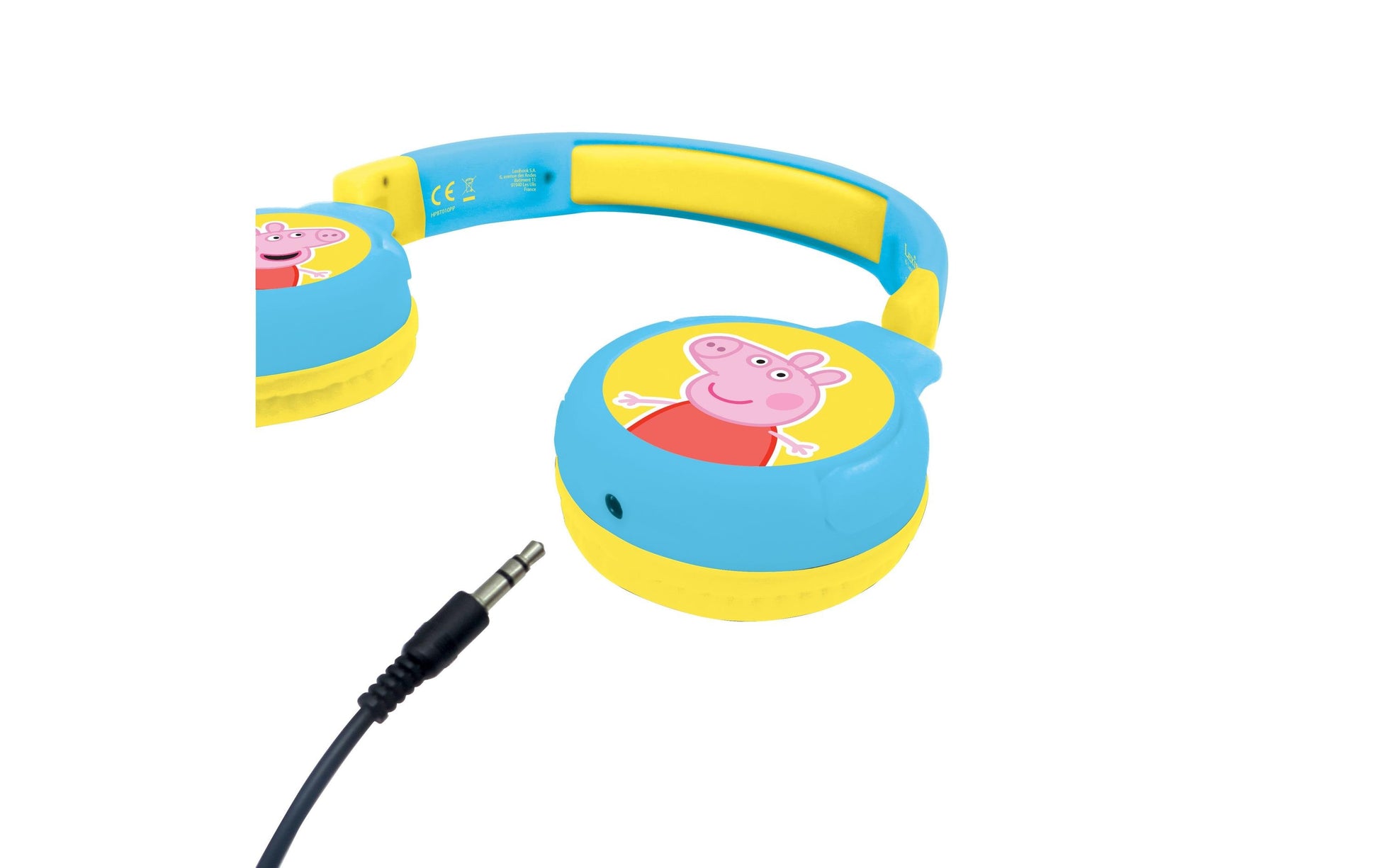 Lexibook Peppa Wuz HPBT010PP Kinderkopfhörer – On-Ear, Kabel + BT, 85 dB Lautstärke-Limit, Mehrfarbig