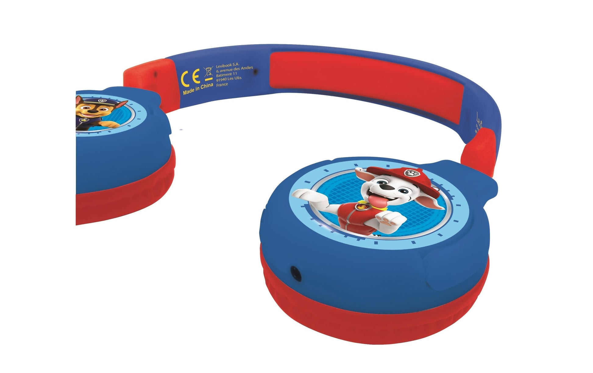 Lexibook Paw Patrol HPBT010PA Kinderkopfhörer – Over-Ear, Stereo, Kabel + BT, 85 dB-Limit, Blau, BT 5.0