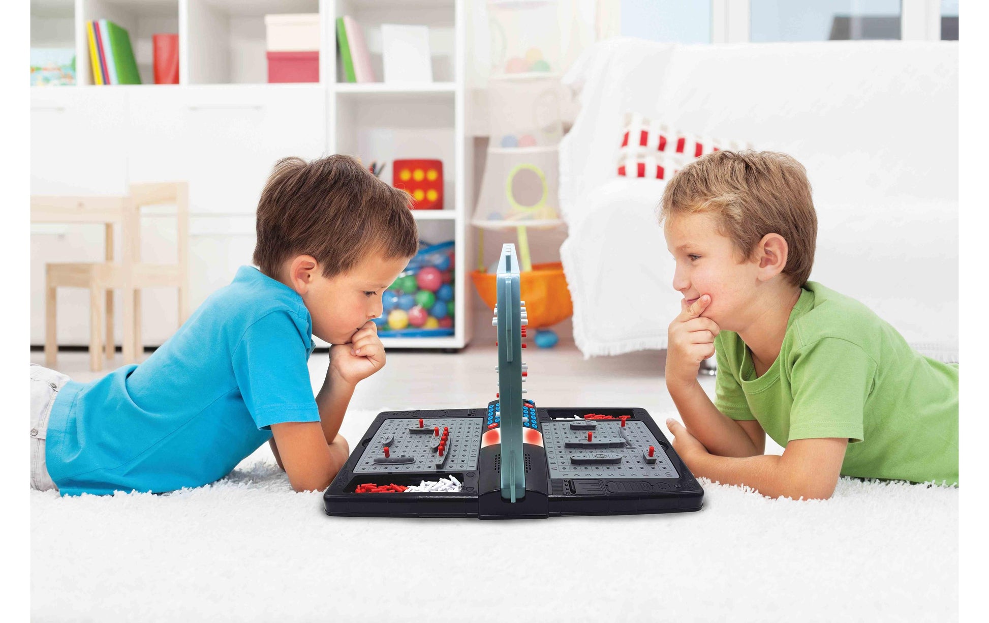 Lexibook Elektronische sprechende Seeschlacht – Brettspiel, 1–2 Spieler, ab 6 Jahren, IT/NL/DE/FR
