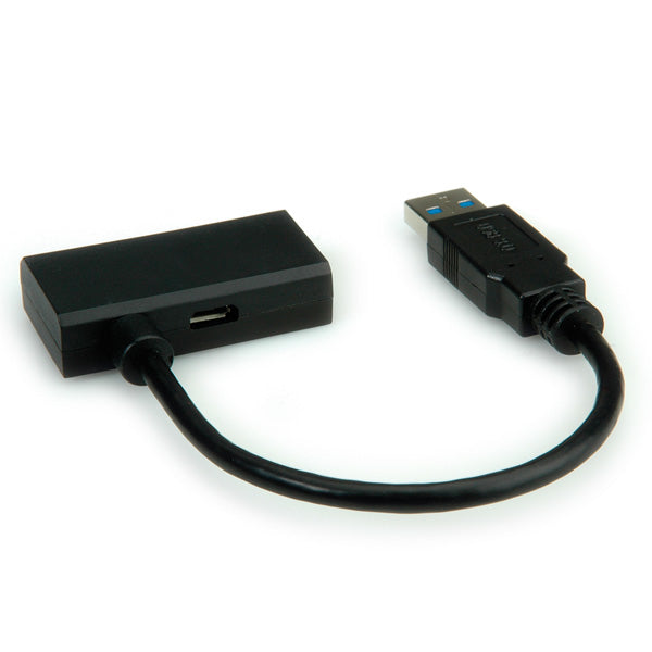 ROLINE USB-A zu SATA Adapter – SATA 6,0 Gbit/s (SATA III), USB 3.2 Gen 1 (5 Gbit/s), für 2,5" SATA HDD/SSD