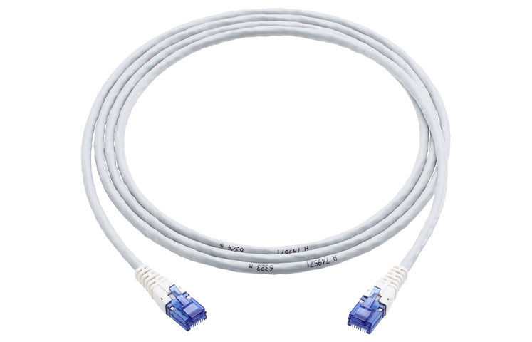R&M Patchkabel – Cat 6 U/UTP, 1 m, Grau, LSZH, RJ-45