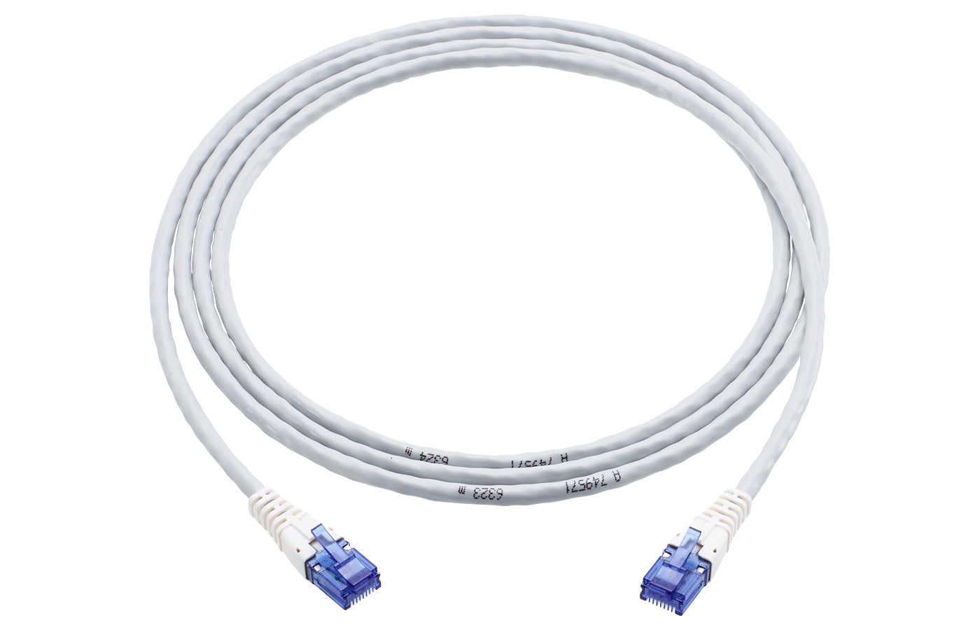 R&M Patchkabel Cat6 – U/UTP, 3 m, Grau, LSZH, RJ-45