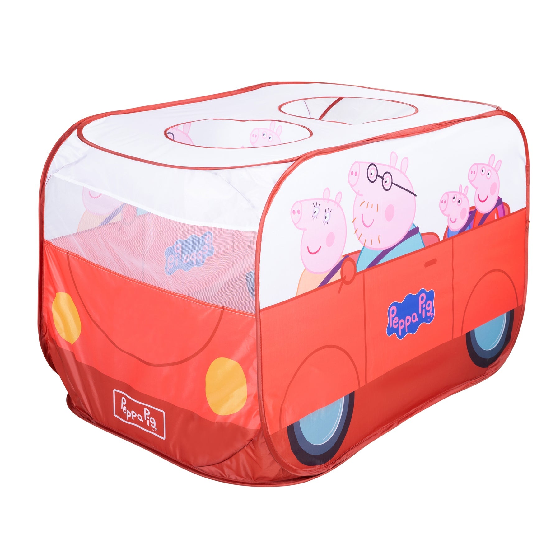roba Pop-up Spielzelt Bus – Peppa Pig – 120 × 75 × 75 cm – ab 2 Jahren – Polyester – mehrfarbig – 1 Stück