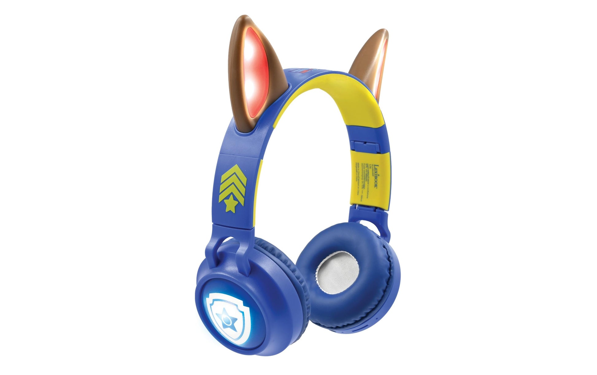 Lexibook PAW Patrol HPBT015PA – 2-in-1 faltbare Kopfhörer – Bluetooth, mit Mikrofon, 3,5 mm, USB-C – Rot/Gelb