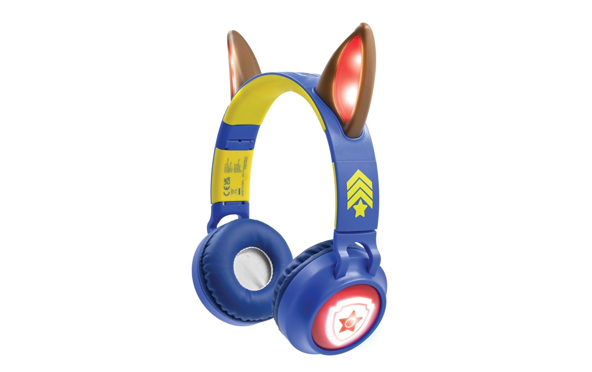 Lexibook PAW Patrol HPBT015PA – 2-in-1 faltbare Kopfhörer – Bluetooth, mit Mikrofon, 3,5 mm, USB-C – Rot/Gelb