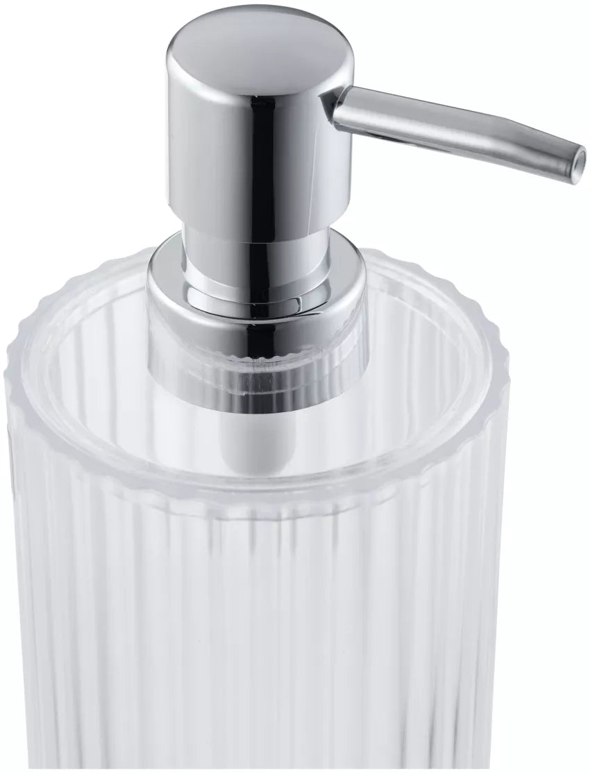 Diaqua Priscilla Seifenspender – Kunststoff, Transparent, Chrom, 300 ml