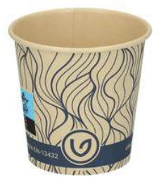 Verive Kaffeebecher, Bambusfaser – 1,2 dl, Blau/Natur – FSC – 50 Stk.