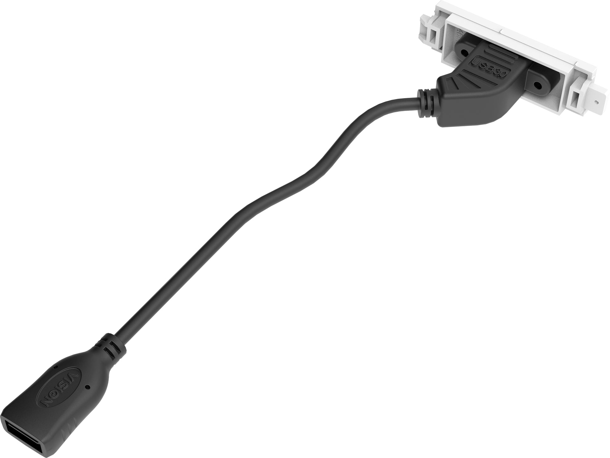 Vision TC3 USBB – Techconnect USB-B Modul, 1× USB-B, USB 3.2 Gen 1, Weiss