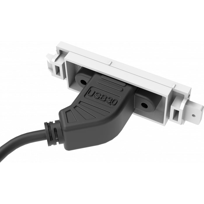 Vision TC3 USBB – Techconnect USB-B Modul, 1× USB-B, USB 3.2 Gen 1, Weiss