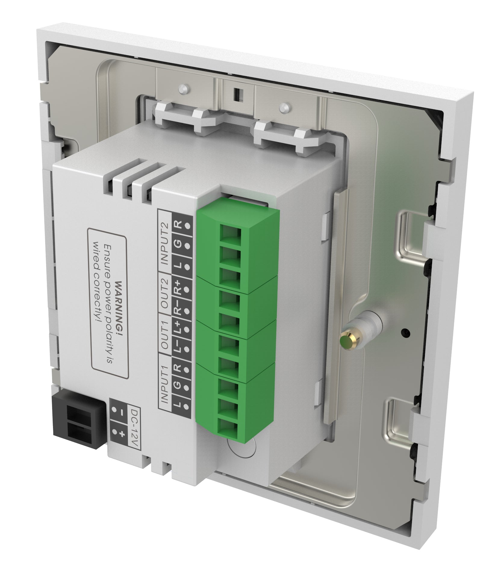 Vision TC3-AMP – Stereo-Vollverstärker, 2×25 W (8 Ω), 2× L/R Ein-/Ausgänge, Weiss