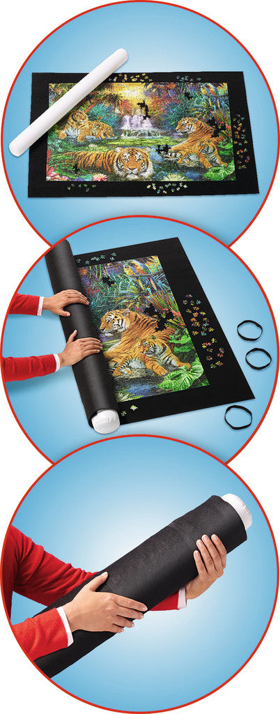 Ravensburger Puzzlemappe – für 1'000–3'000 Teile – 30,1×5,5×43,3 cm – schwarz – ab 14 J.