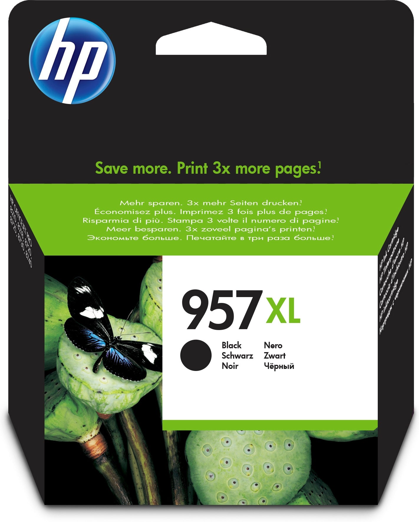 HP Tintenpatrone 957XL, Schwarz, XL, 3'000 Seiten – für Tintenstrahldrucker/Multifunktionsgeräte