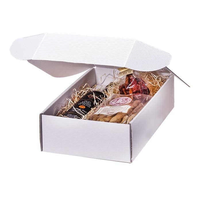 Brieger Weinpräsentkarton Weiss – Innenmass 346 × 91 × 281 mm – für 3 Flaschen (0,7–1 l) – mit Einlage