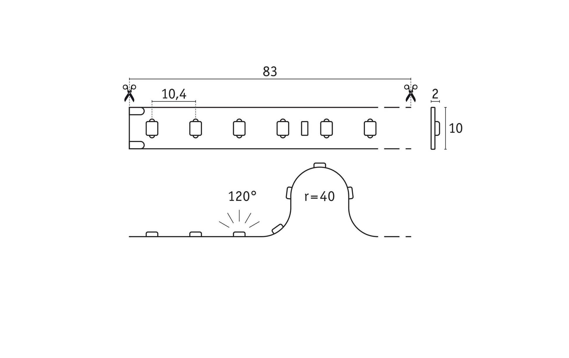 Paulmann LED-Strip 10 m – Kaltweiss 6500 K, 7900 lm, 55 W, dimmbar, IP20 – Gold ProLED