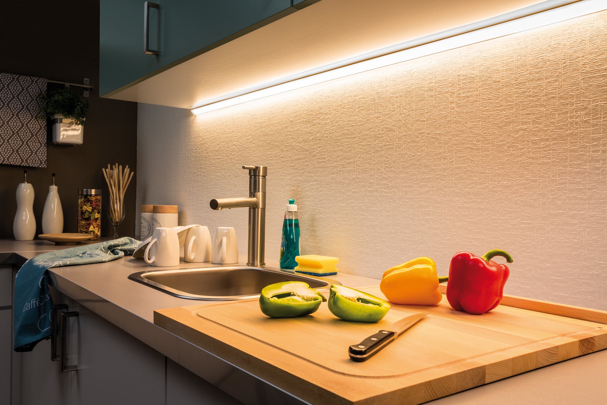 Paulmann LED-Strip MaxLED 1000 – Set, 1,5 m, 1650 lm, 20 W, 2700 K, dimmbar, weiss, inkl. Netzteil
