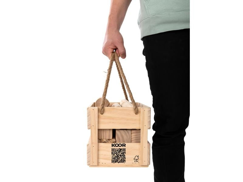 KOOR Kubb – 2–12 Spieler – ab 6 Jahren – Holz, braun – FSC