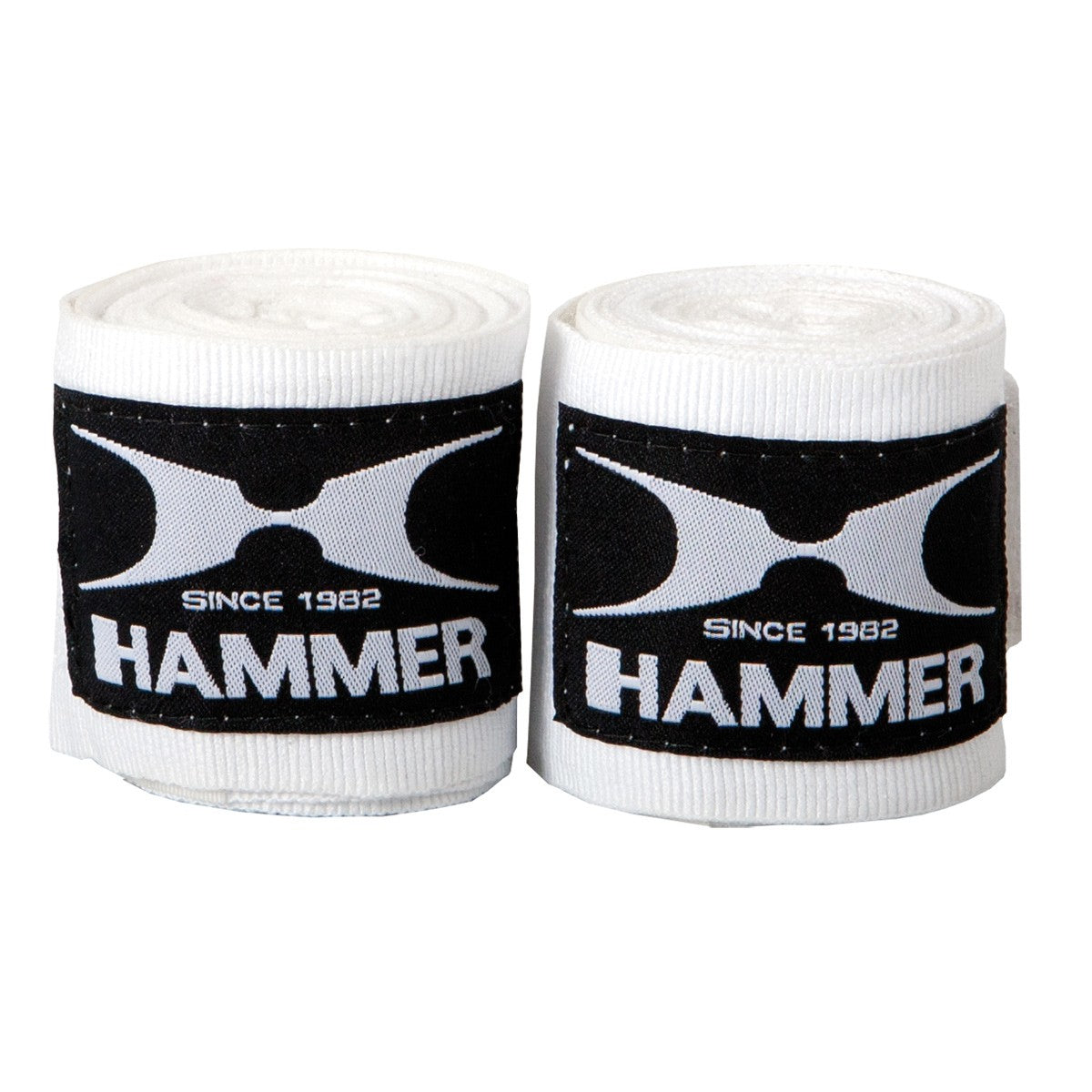 HAMMER Boxbandage, 2,5 m – Weiss, Spandex/Baumwolle – 2er-Set