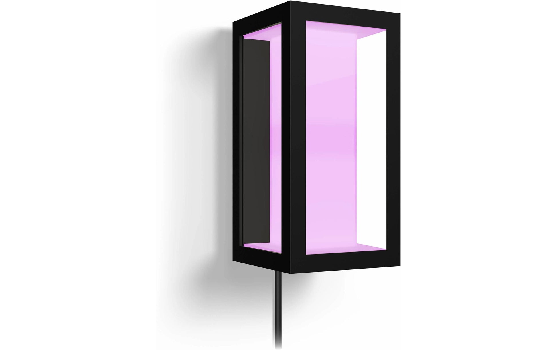 Philips by Signify Philips Hue Aussenwandleuchte – 8 W, RGBW, 2000–6500 K, IP44, Netzbetrieb, ZigBee – dimmbar, Schwarz, Metall