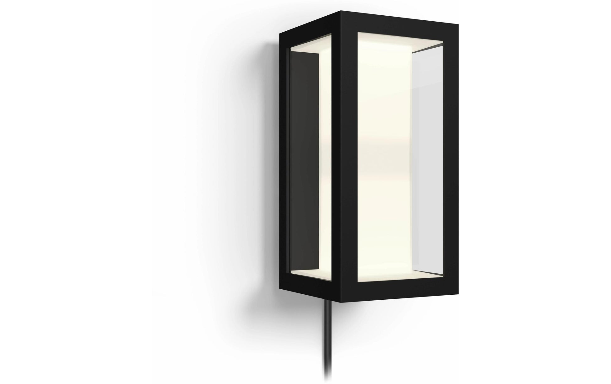 Philips by Signify Philips Hue Aussenwandleuchte – 8 W, RGBW, 2000–6500 K, IP44, Netzbetrieb, ZigBee – dimmbar, Schwarz, Metall