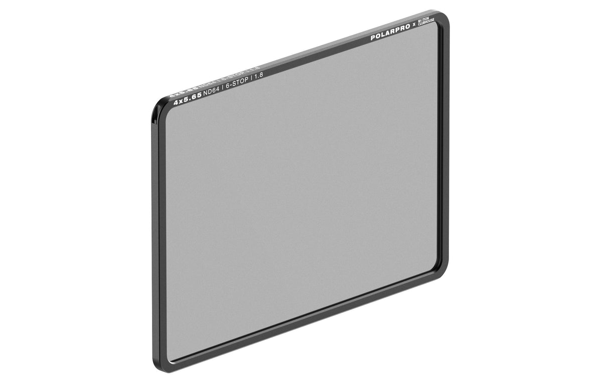 PolarPro ND64 Neutraldichtefilter – 6 Blenden, Aluminium/Glas – für 4×5,65 – mit Tasche