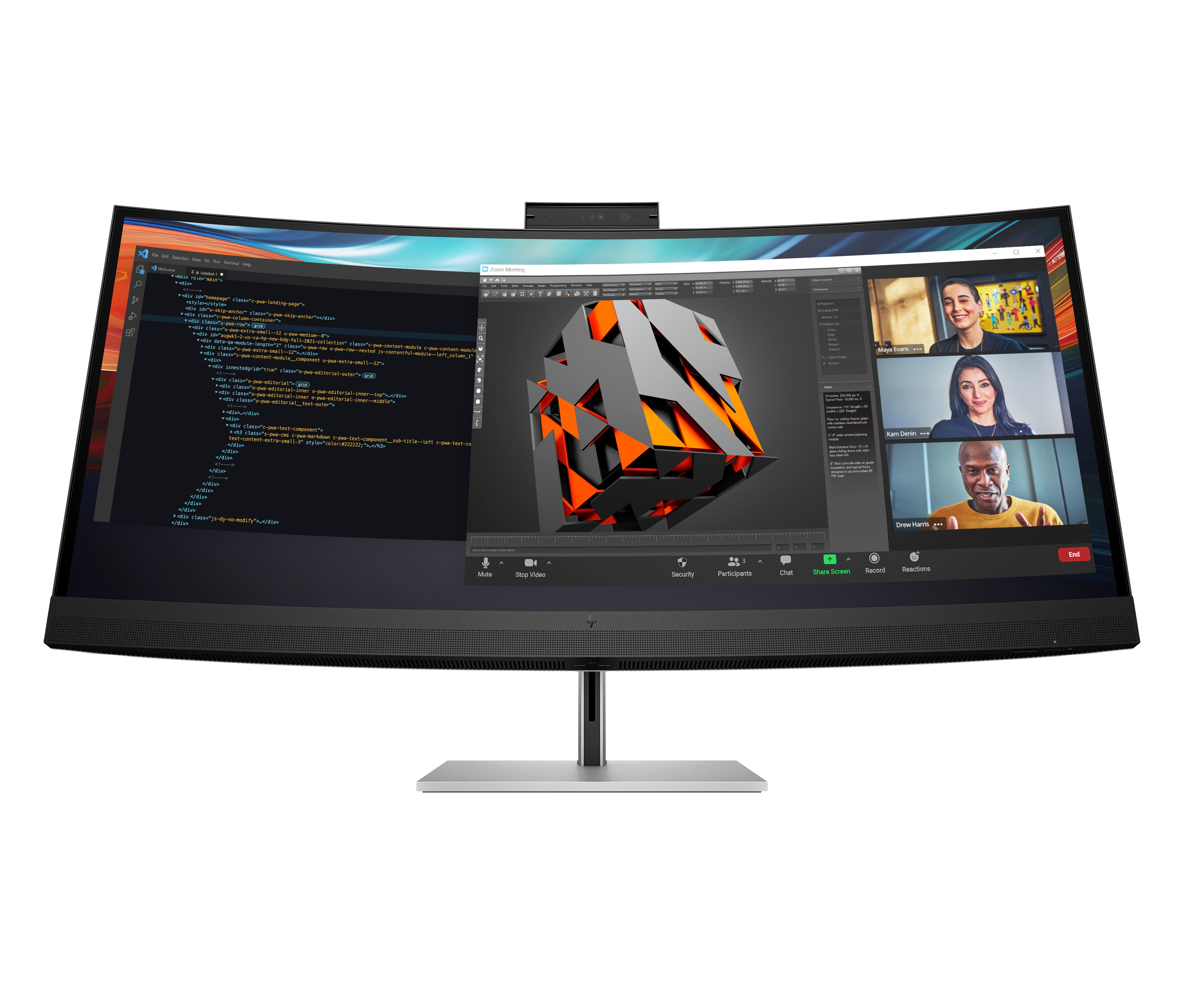 HP Series 7 Pro 740pm – Monitor, 39,7"