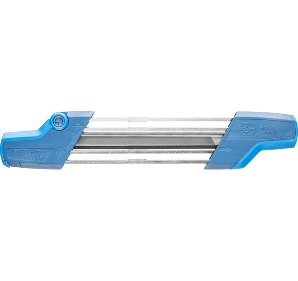PFERD Sägekettenschärfgerät, CS-X, für Kettenteilung 3/8"-LowProfile, Ø 4,0 mm, blau