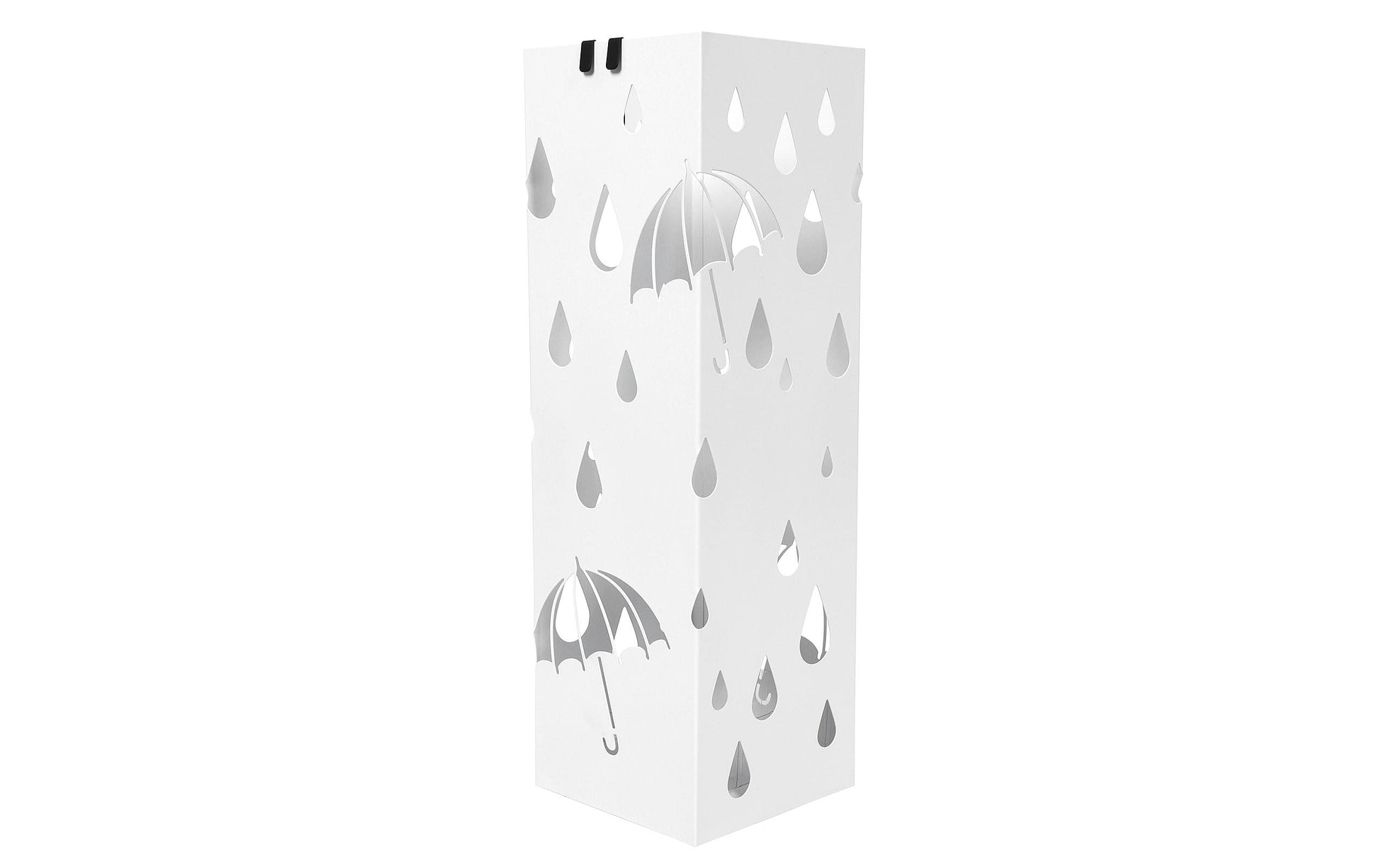 Songmics Schirmständer – Stahl, Weiss, 15,5 × 15,5 × 49 cm