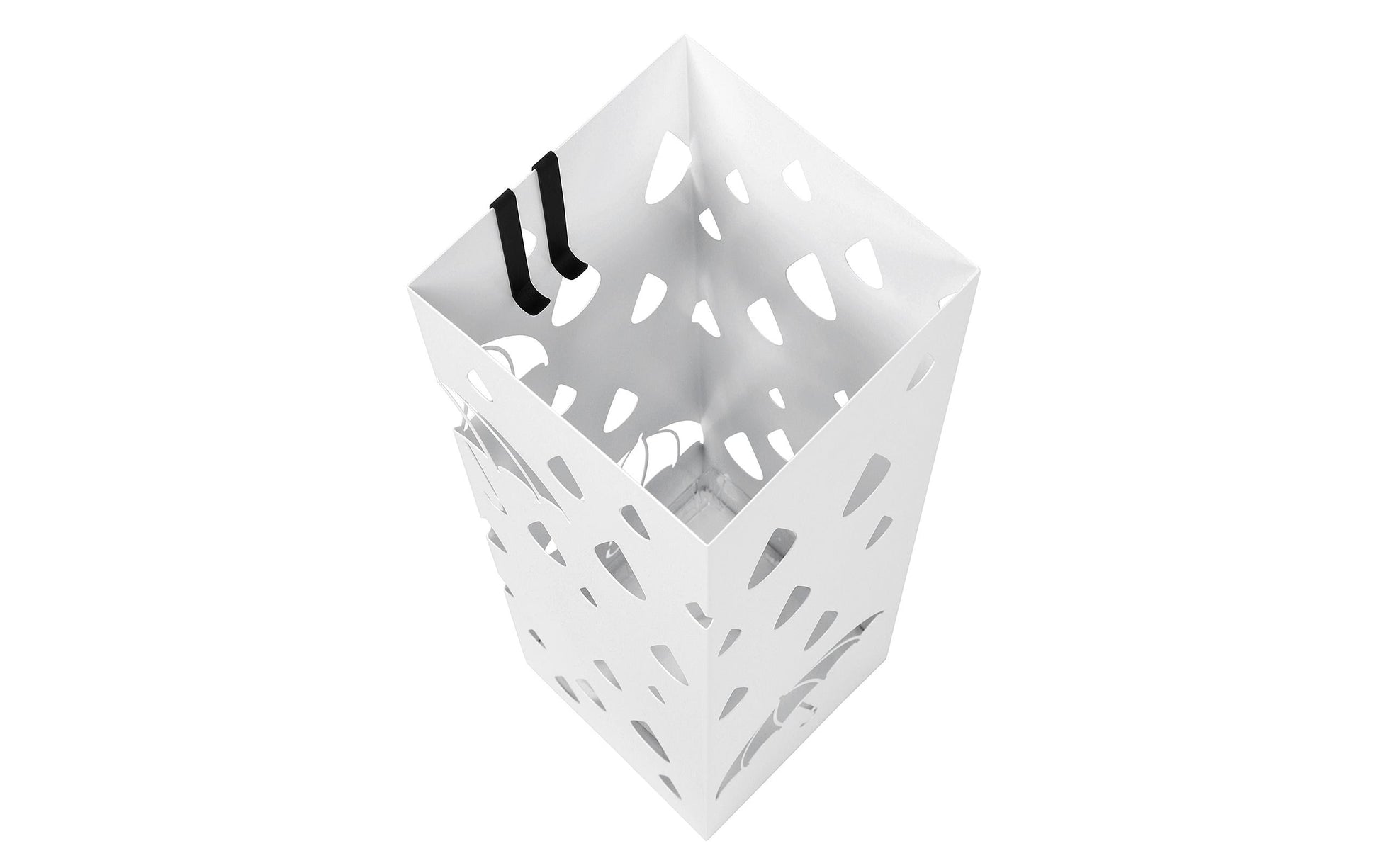 Songmics Schirmständer – Stahl, Weiss, 15,5 × 15,5 × 49 cm