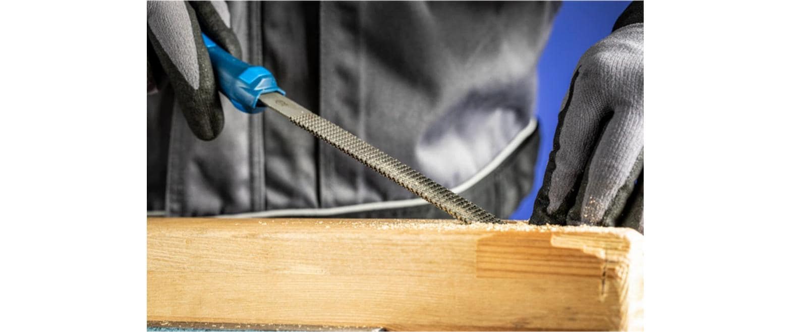 PFERD Werkstattfeile Halbrund-Spitz – 200 mm, Hieb 2 – für Holz