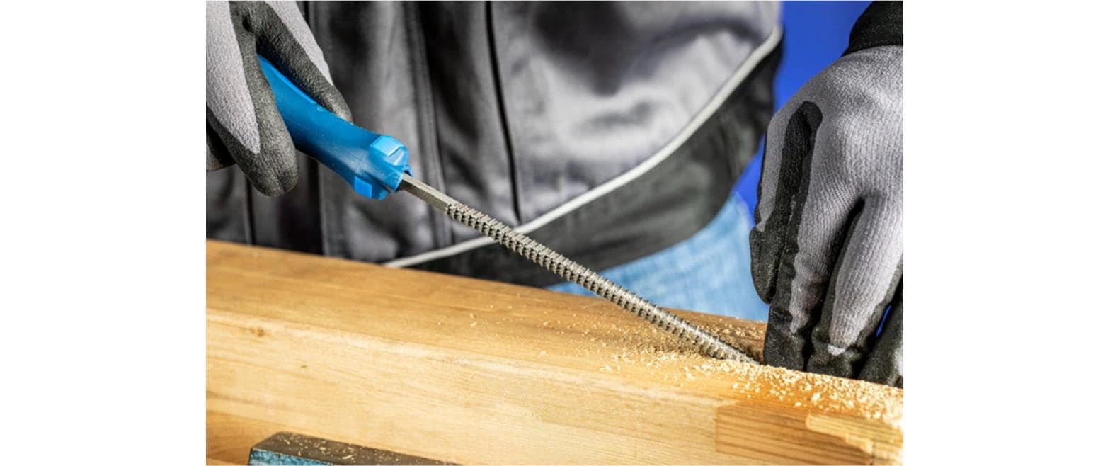 PFERD Werkstattfeile Halbrund-Spitz – 200 mm, Hieb 2 – für Holz