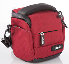 Dörr Motion S Kameratasche – Polyester – Rot – Innenmasse 180 × 135 × 115 mm – für Bridge, DSLR, Systemkamera