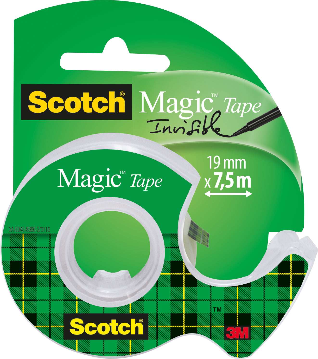 Scotch Magic 810 Klebefilm matt/unsichtbar – 19 mm × 7,5 m, transparent, beschriftbar, 1 Rolle