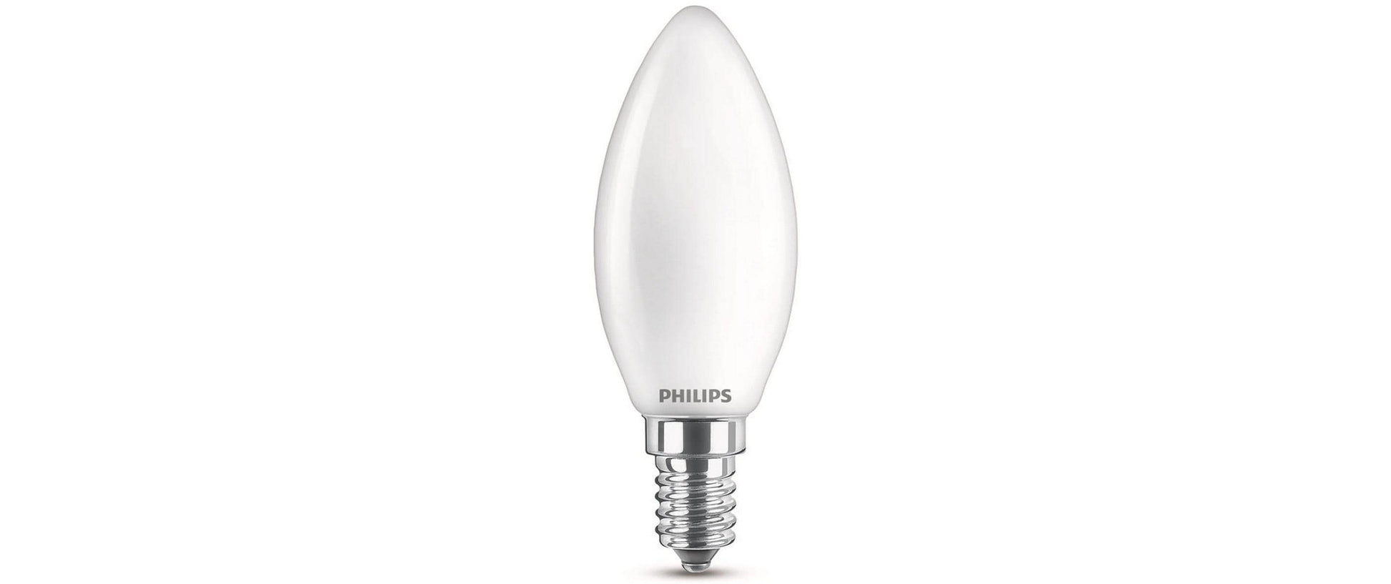 Philips by Signify Philips LED-Leuchtmittel E14 B35 – Neutralweiss 4000 K, 806 lm, 6,5 W – Matt, Weiss – 1 Stk.