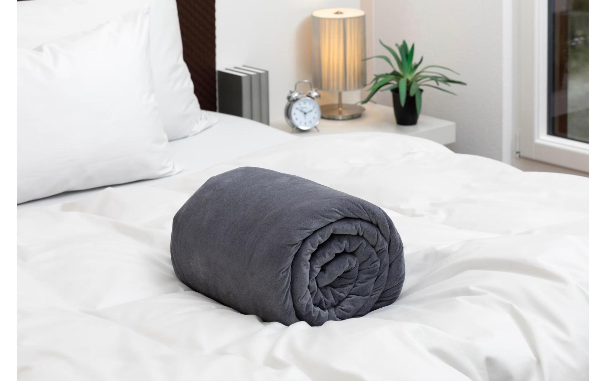 Cocon Gewichtsdecke 9 kg Grau – Öko-Tex Standard 100, 160 × 210 cm
