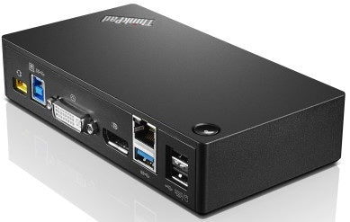 Lenovo ThinkPad USB 3.0 Pro Dockingstation – USB-A, 1× DP, 1× DVI, 3,5 mm Audio, GbE, für Lenovo