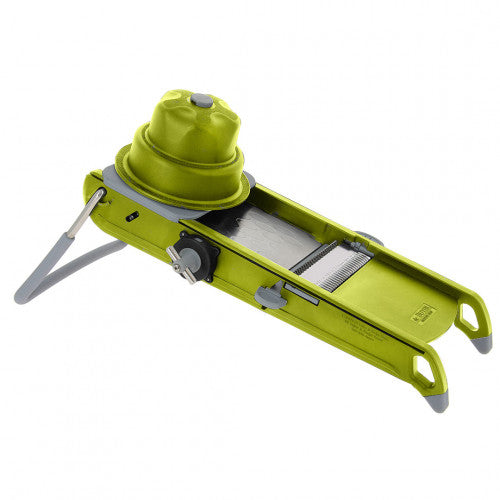 de Buyer Mandoline, manuell, Scheibendicke 0,05–1 cm, 44,5 × 19,5 × 15 cm, grün