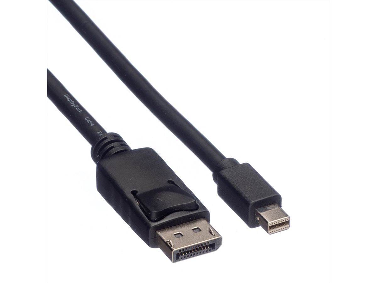 ROLINE GREEN Mini DisplayPort auf DisplayPort Kabel DP 1.2 4K 60 Hz – 2 m – für Ultrabooks, Notebooks, PCs