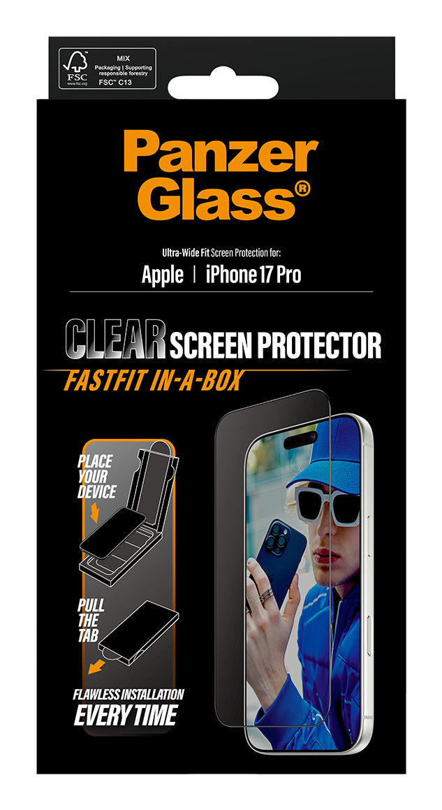 PanzerGlass Displayschutzfolie – für Apple iPhone 17 Pro