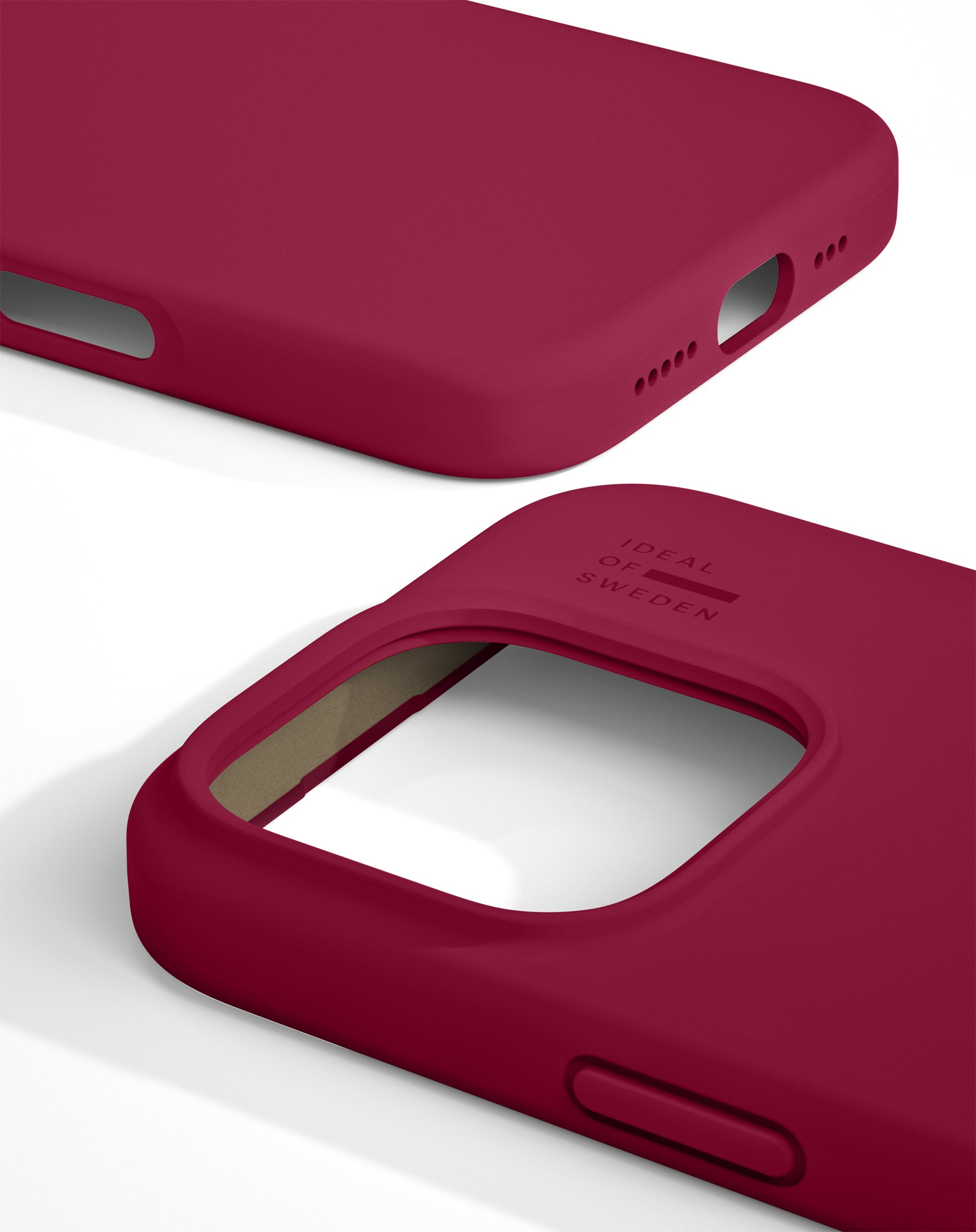 iDeal of Sweden Backcover – für Apple iPhone 16 Pro Max, Silikon+Polyester, Cranberry, bis 1,52 m sturzsicher