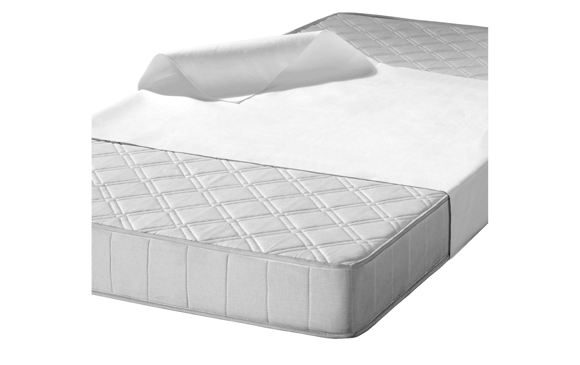 Setex Matratzenschutz Molton Quer – 70 × 100 cm, Weiss, Baumwolle, OEKO-TEX