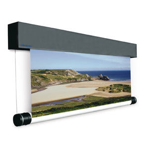 Da-Lite Arena Electrol – Elektrische Leinwand, Cinemaskop, 1100 × 550 cm (484,2″), Schwarz, Weiss