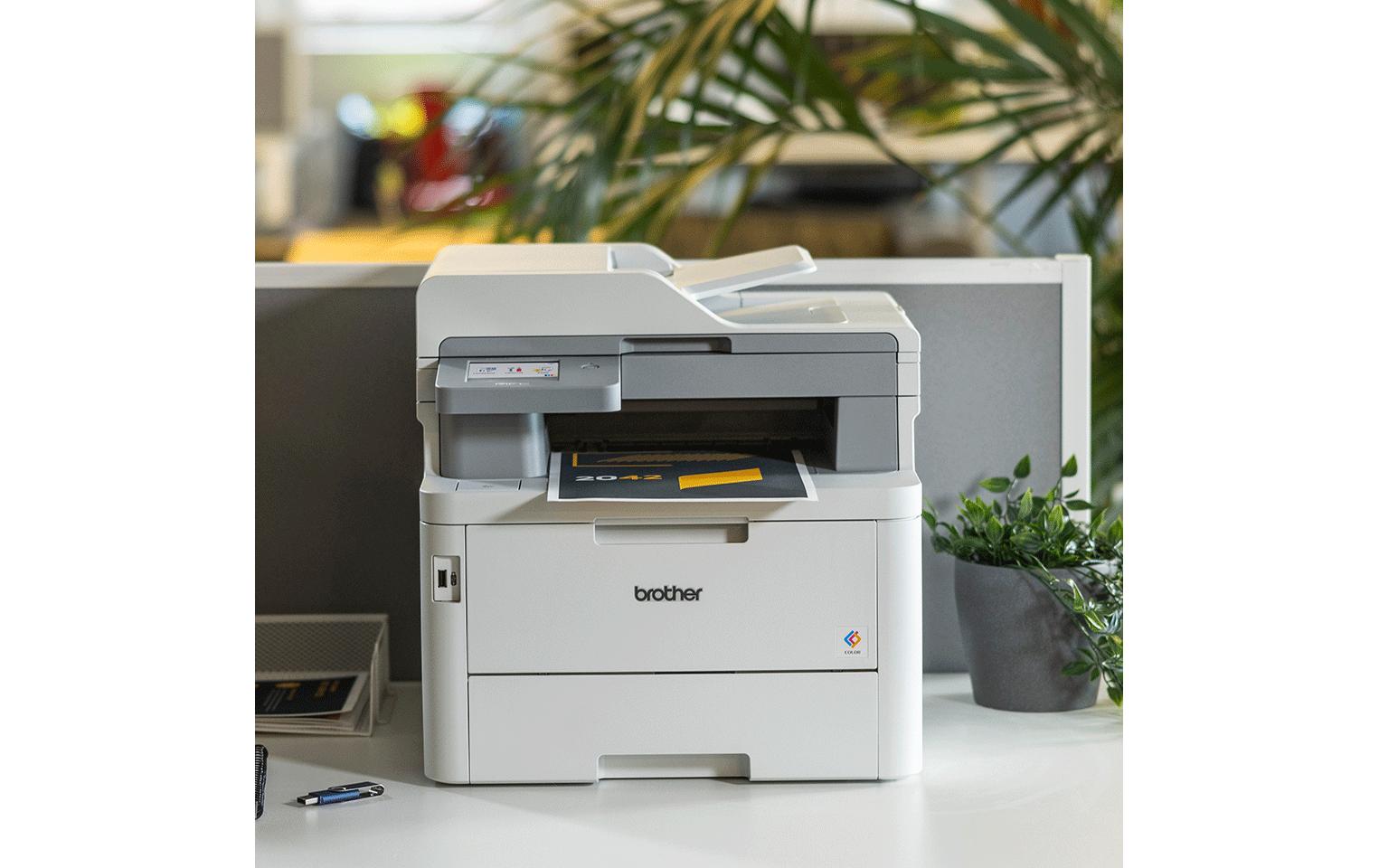 Brother MFC-L8390CDW – Farbiges Laser-MFP A4, 4-in-1 – USB/LAN/WLAN – Duplex, Duplex-ADF – 30 Seiten/Min S/W